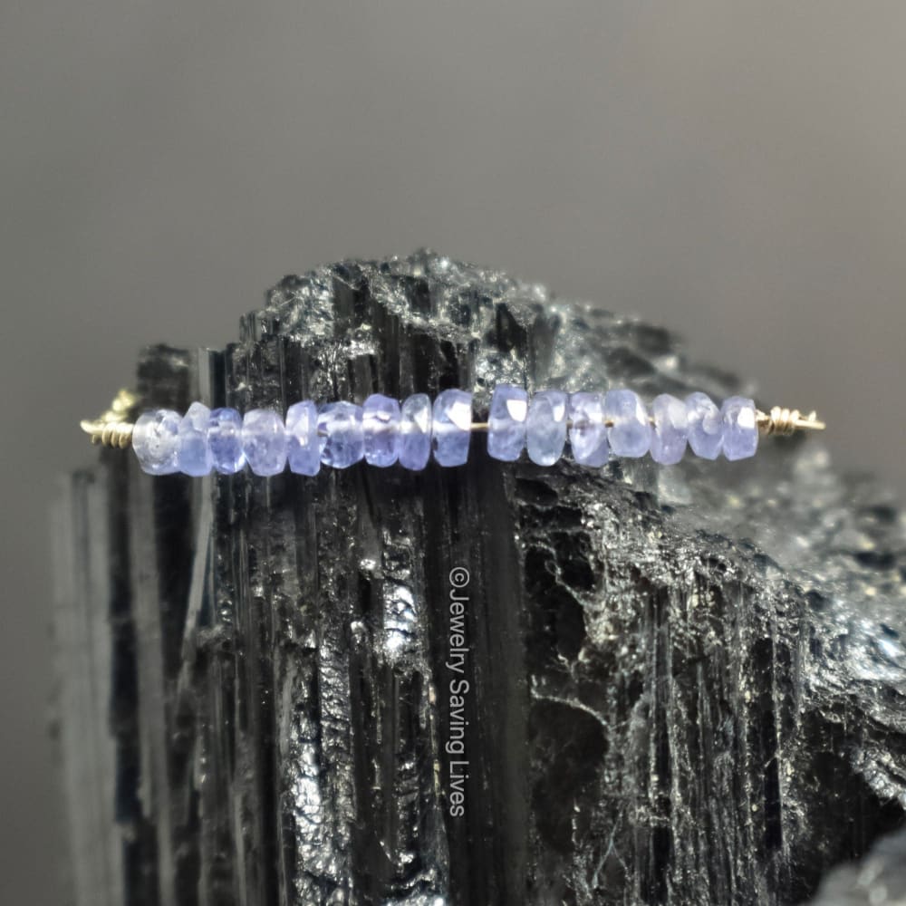 Tanzanite Bar Necklace - Image 6