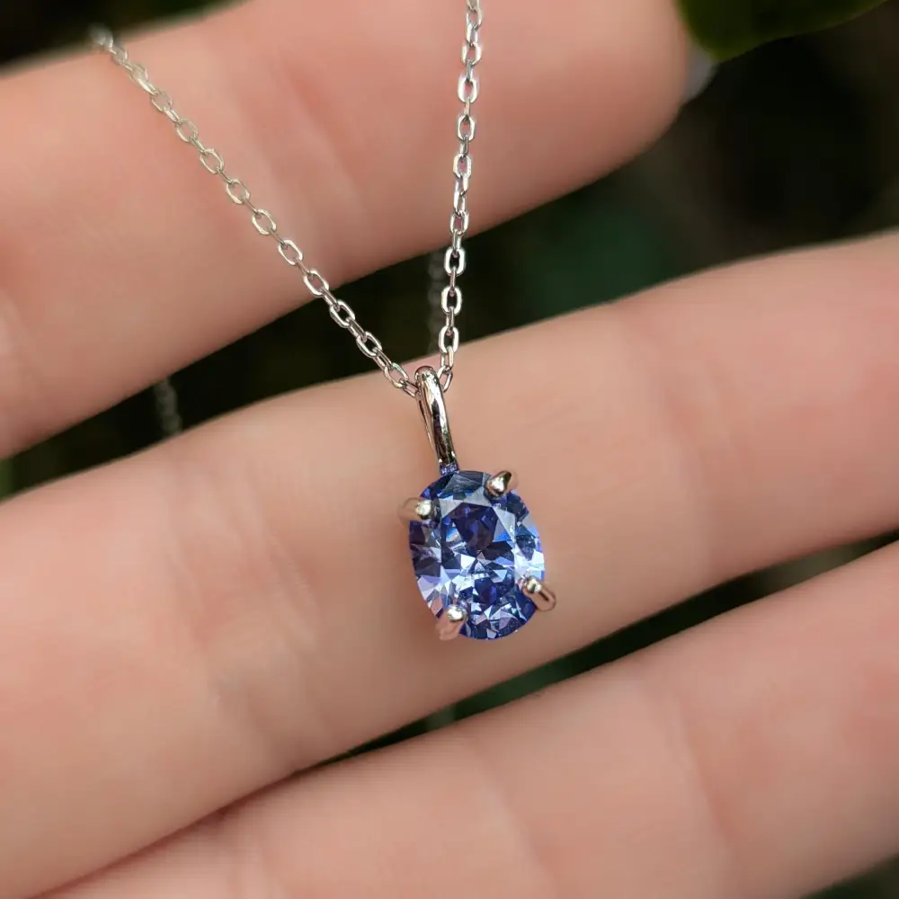 Tanzanite Oval Necklace - Image 14