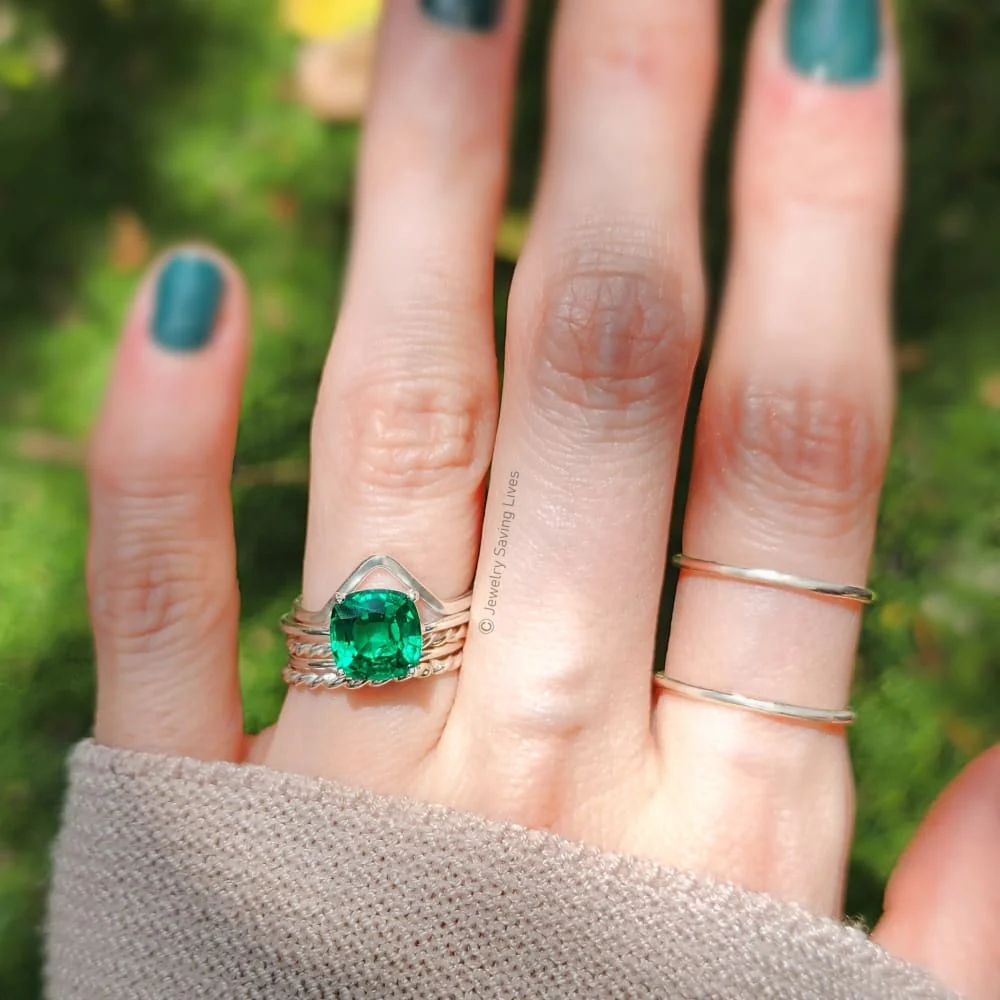 The Asher - Lab Brilliant Emerald - Image 4