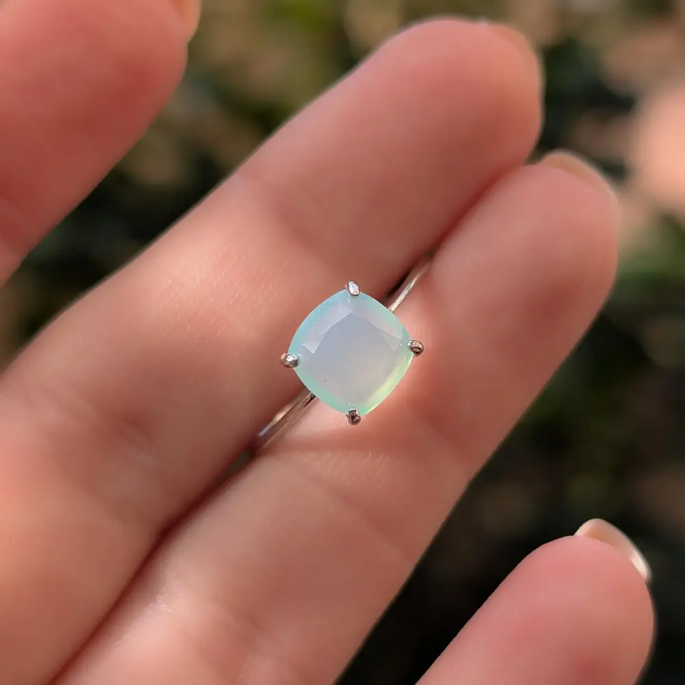 The Asher - Natural Aqua Chalcedony - Image 10