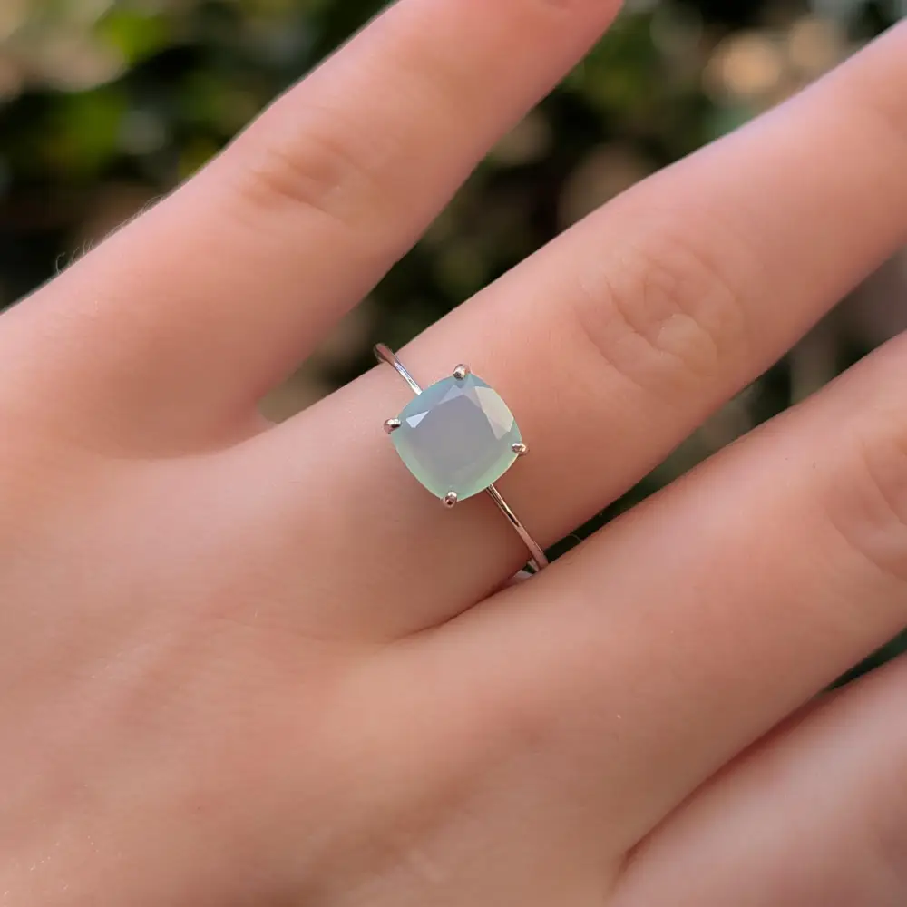 The Asher - Natural Aqua Chalcedony - Image 11