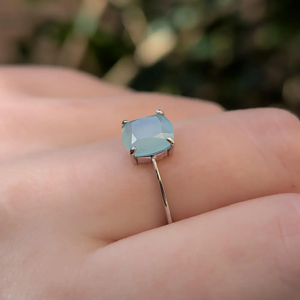 The Asher - Natural Aqua Chalcedony - Image 12