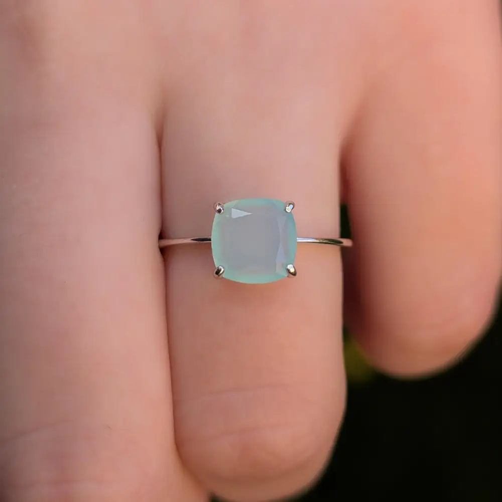 The Asher - Natural Aqua Chalcedony - Image 13