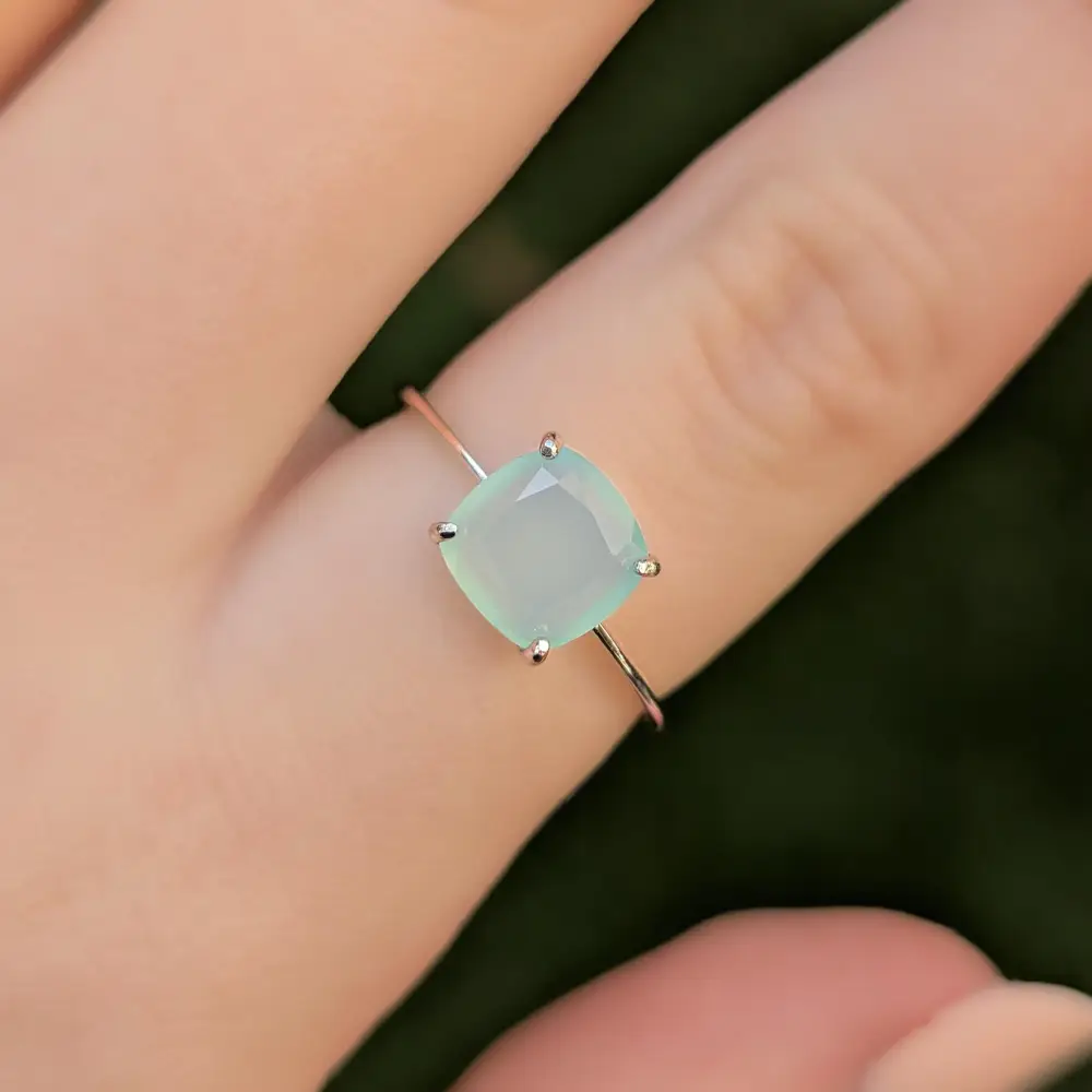 The Asher - Natural Aqua Chalcedony - Image 14