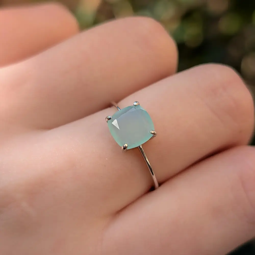 The Asher - Natural Aqua Chalcedony - Image 15