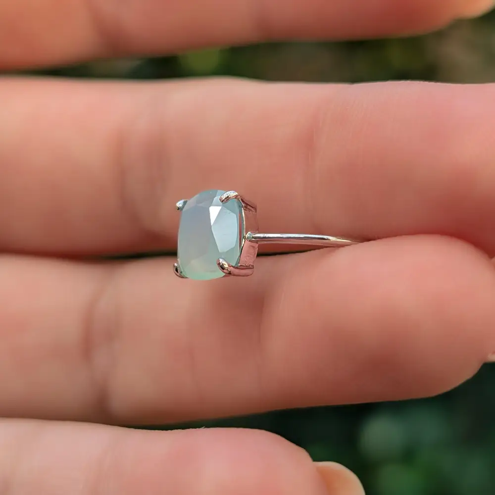 The Asher - Natural Aqua Chalcedony - Image 6