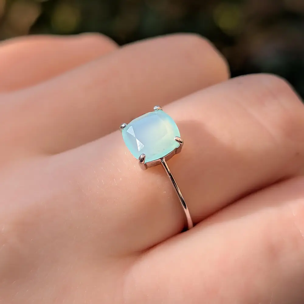 The Asher - Natural Aqua Chalcedony - Image 7