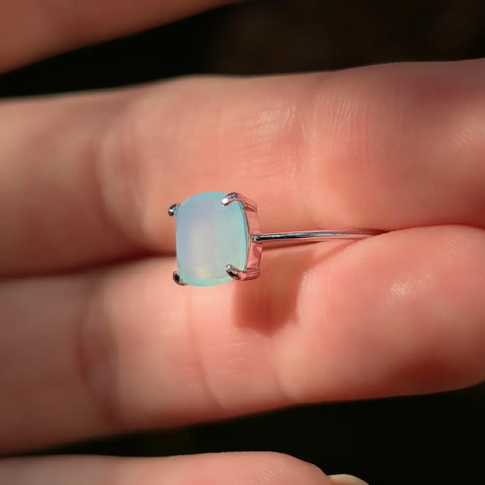The Asher - Natural Aqua Chalcedony - Image 8