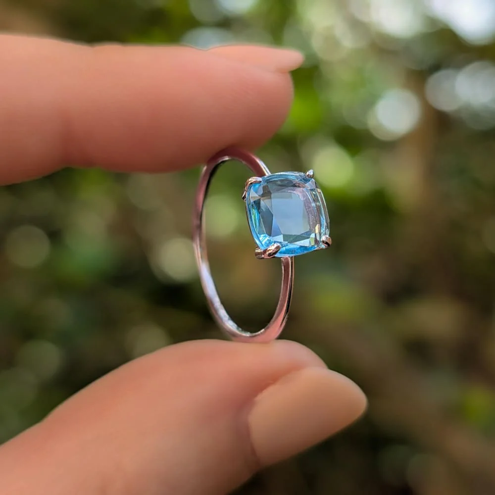 The Asher - Natural Blue Topaz - Image 3