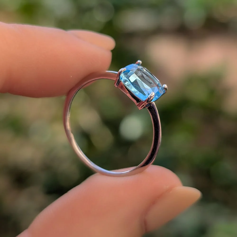 The Asher - Natural Blue Topaz - Image 9
