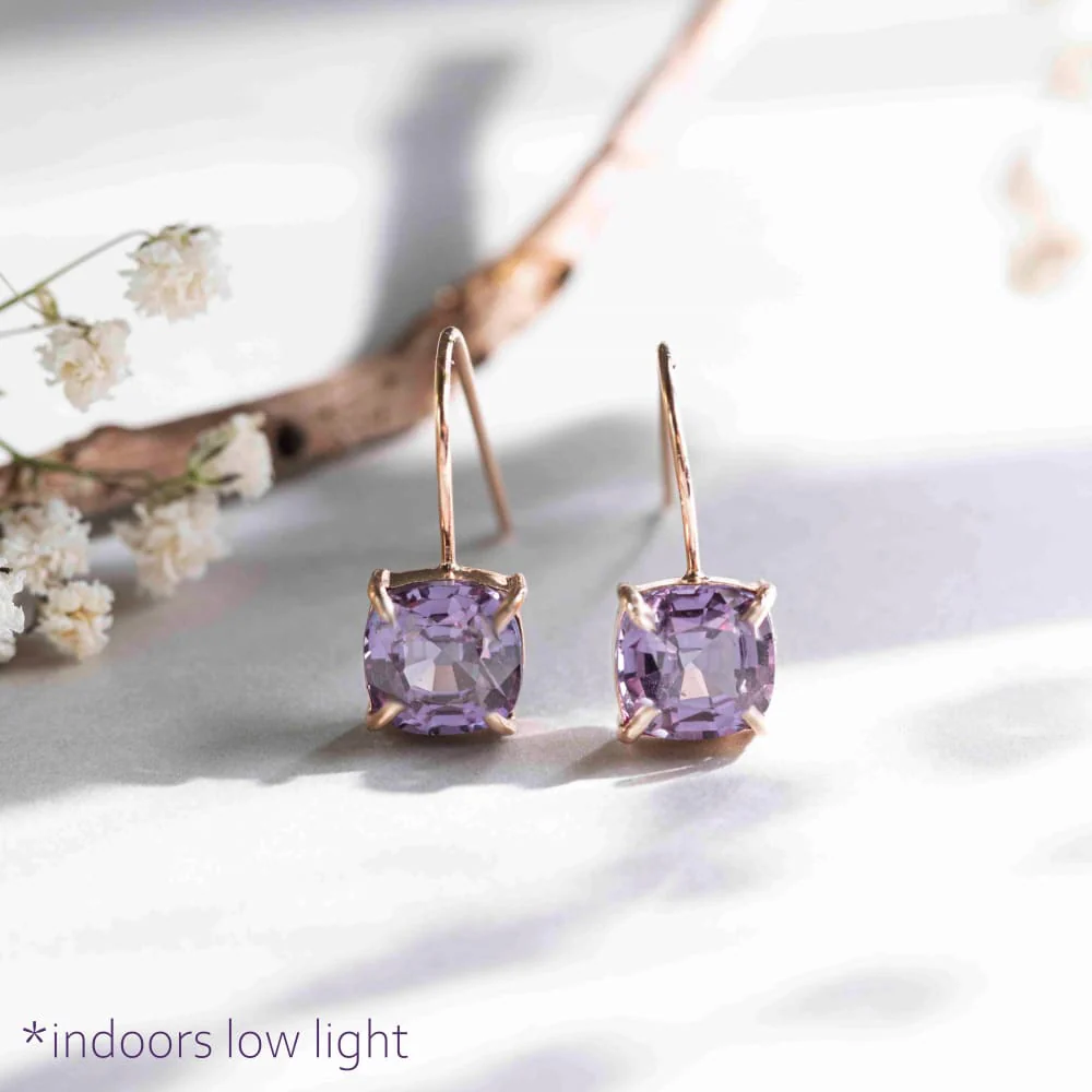 The Ashera - Brilliant Alexandrite Dangle Earrings - Image 7