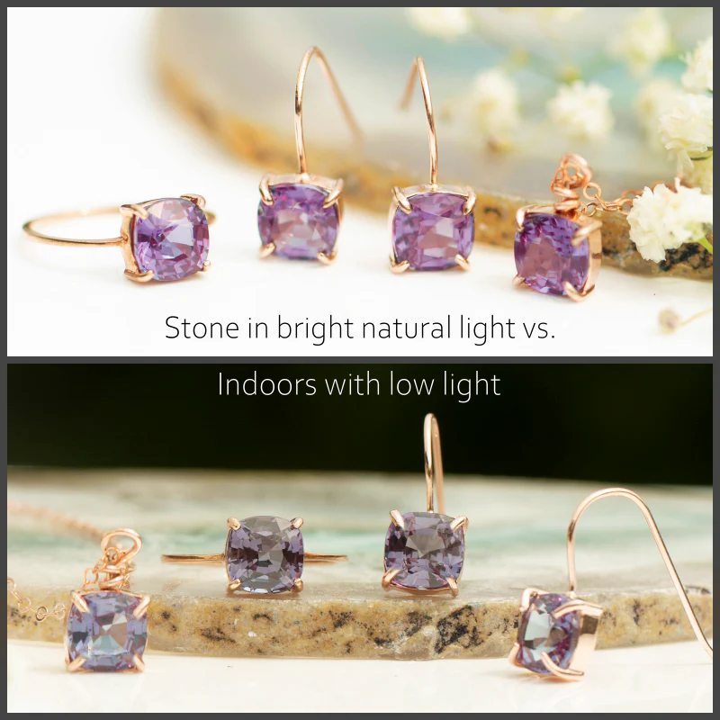 The Ashlynn - Brilliant Alexandrite Necklace - Image 6