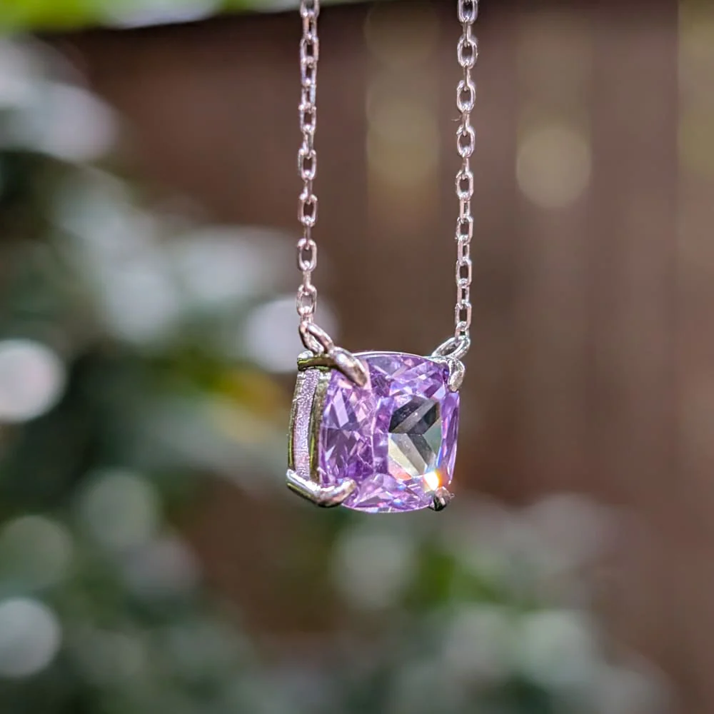 The Ashlynn - Brilliant Lavender Amethyst Necklace - Image 16