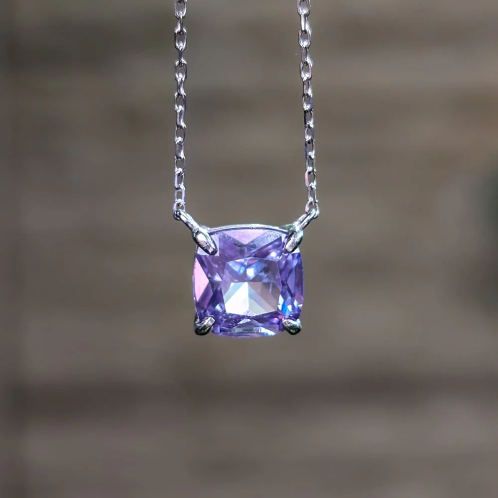 The Ashlynn - Brilliant Lavender Amethyst Necklace - Image 5