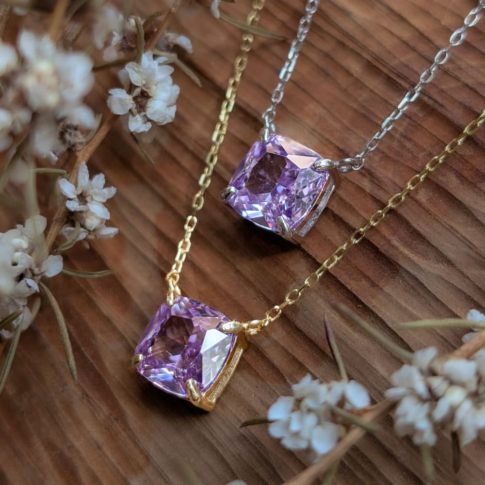 The Ashlynn - Brilliant Lavender Amethyst Necklace - Image 9