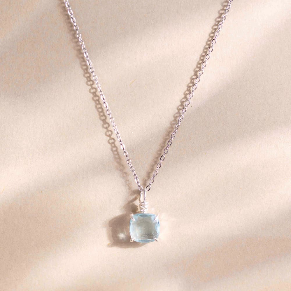 The Ashlynn - Natural Aquamarine Necklace - Image 4