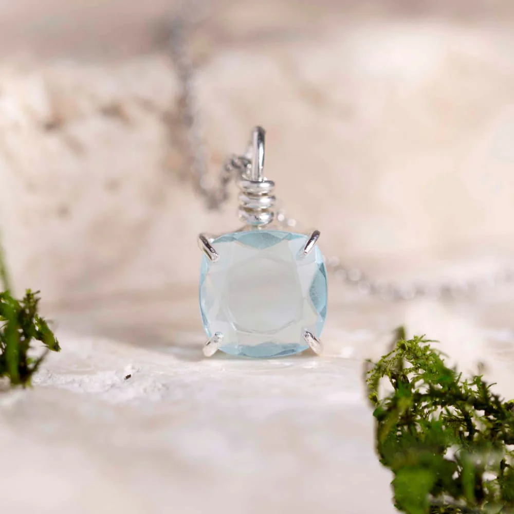 The Ashlynn - Natural Aquamarine Necklace - Image 6