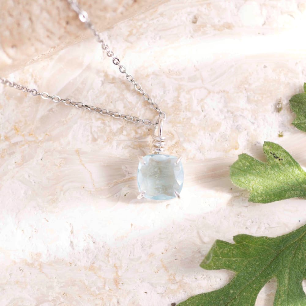 The Ashlynn - Natural Aquamarine Necklace - Image 7