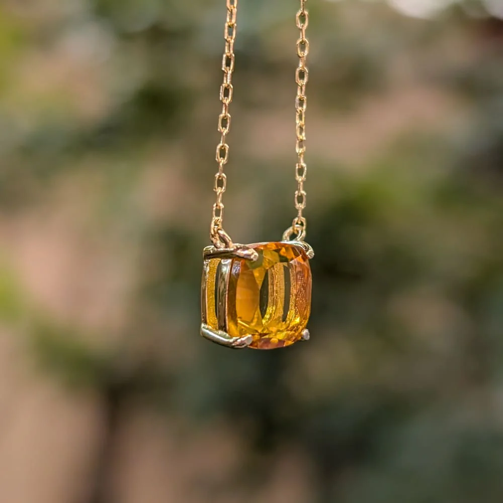 The Ashlynn - Natural Citrine Necklace - Image 13