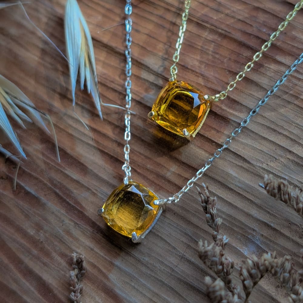 The Ashlynn - Natural Citrine Necklace - Image 4