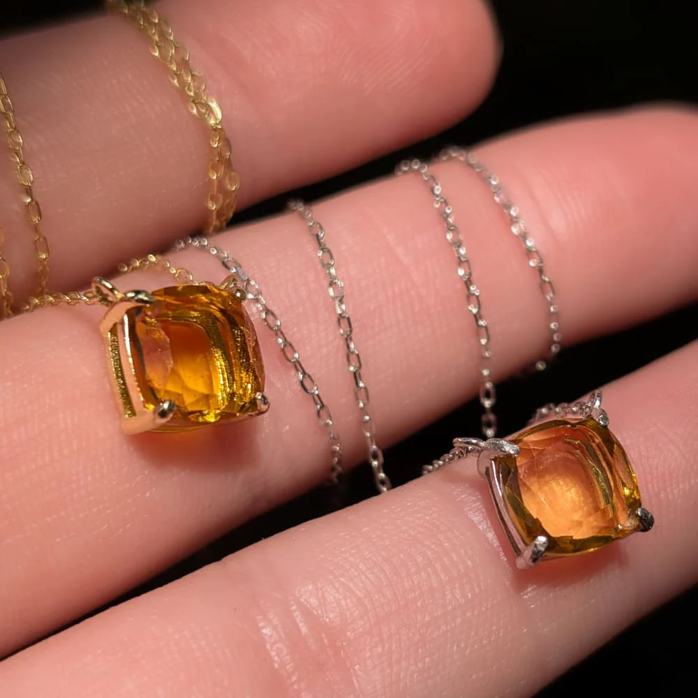 The Ashlynn - Natural Citrine Necklace - Image 7