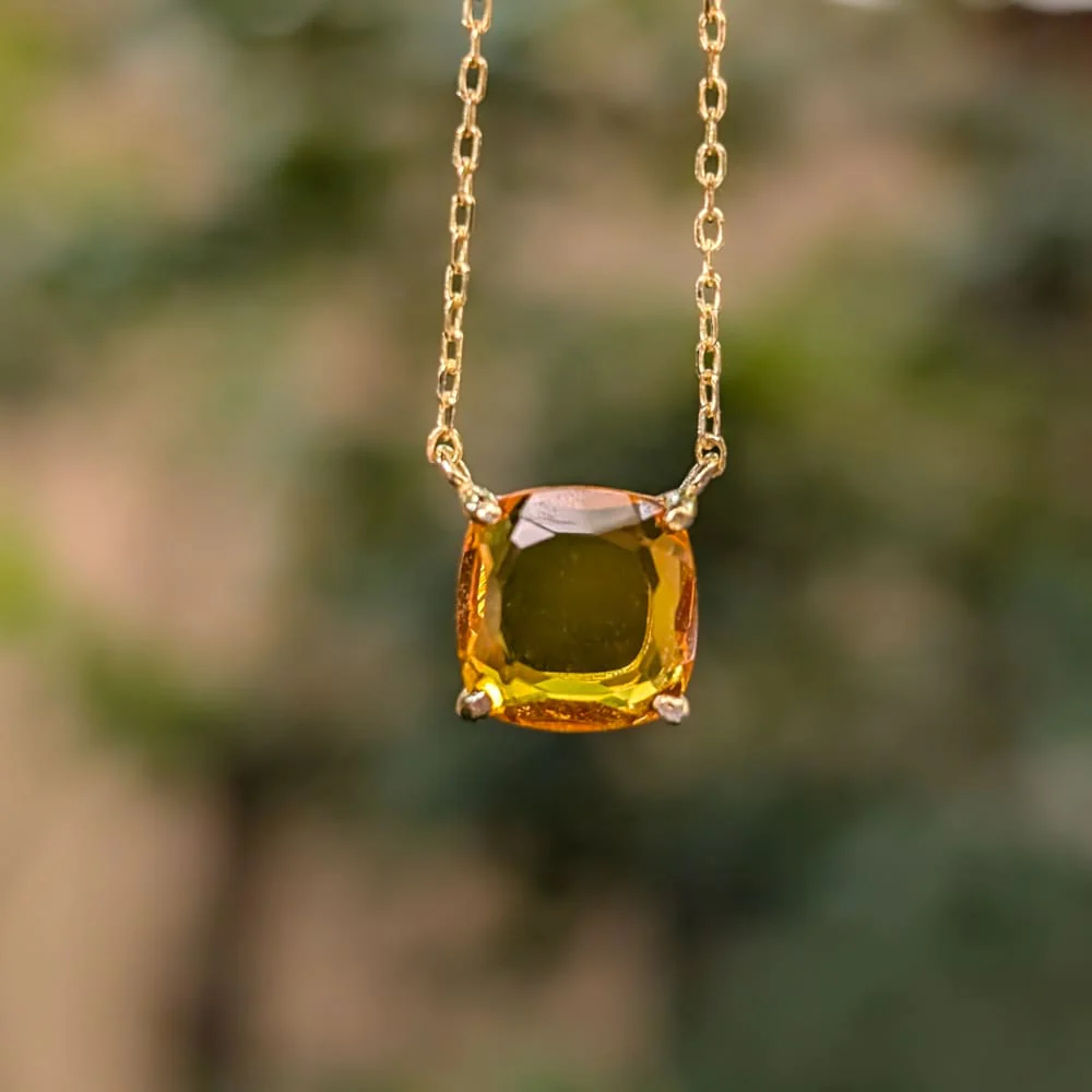 The Ashlynn - Natural Citrine Necklace - Image 8