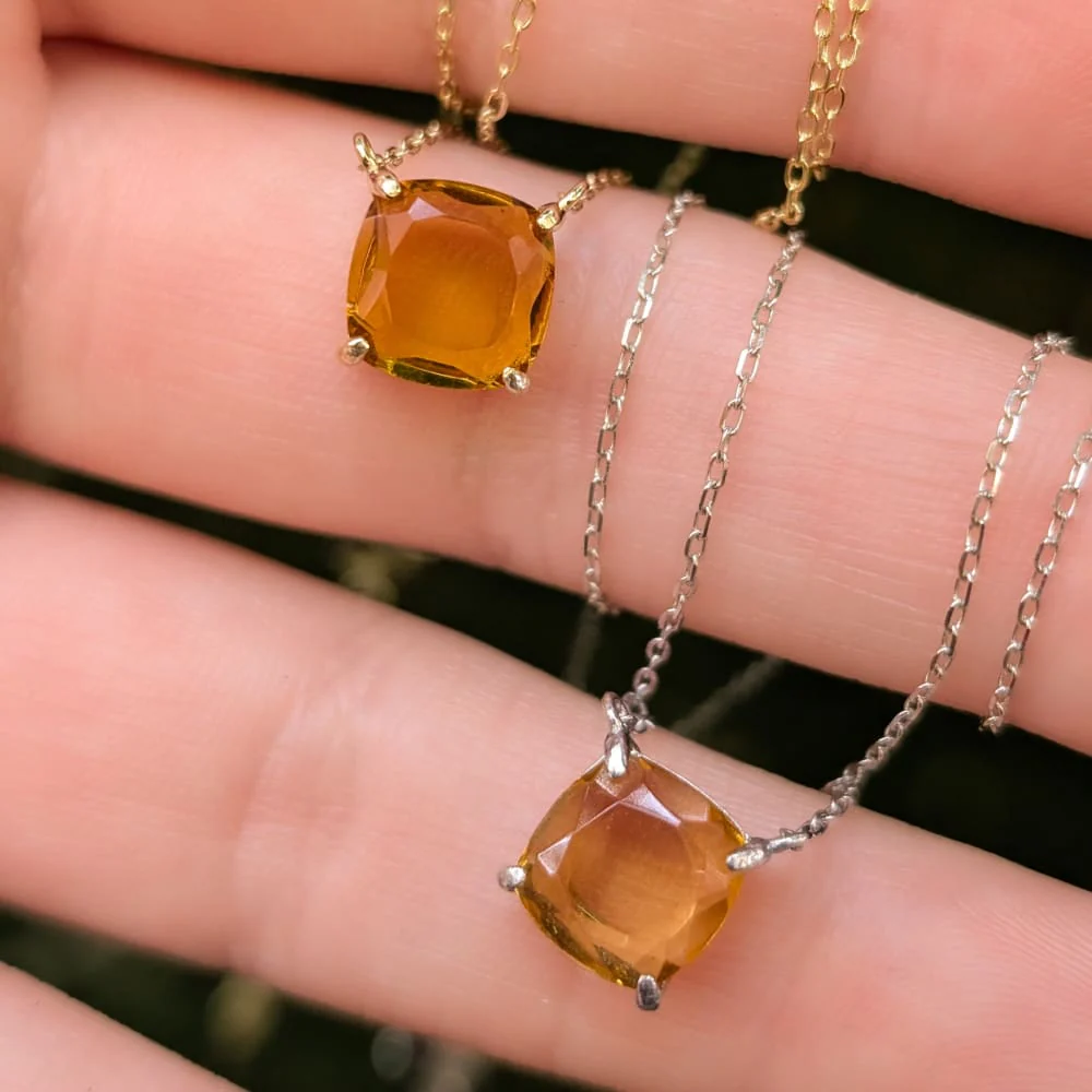 The Ashlynn - Natural Citrine Necklace - Image 9