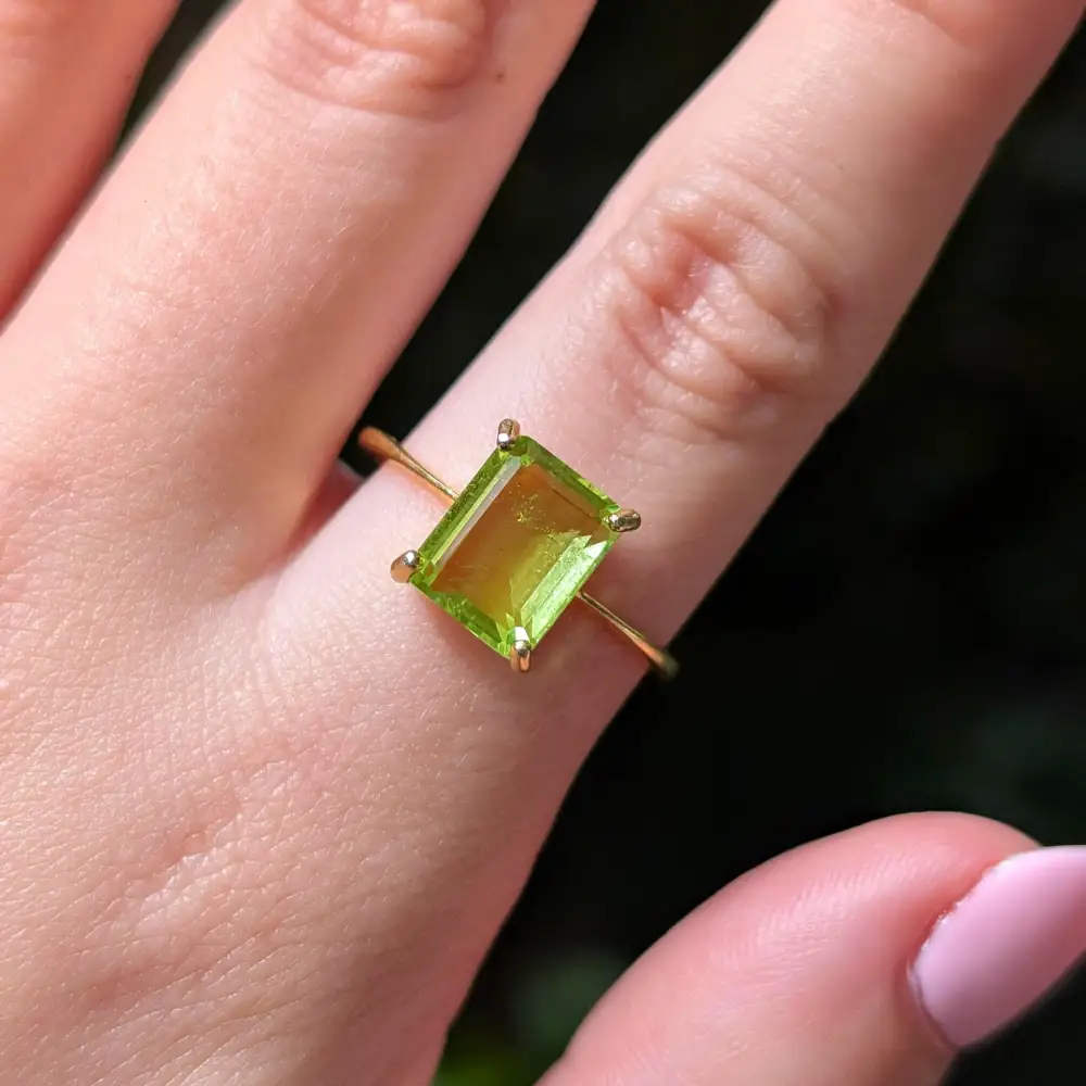 The Audrey- Natural Peridot - Image 5