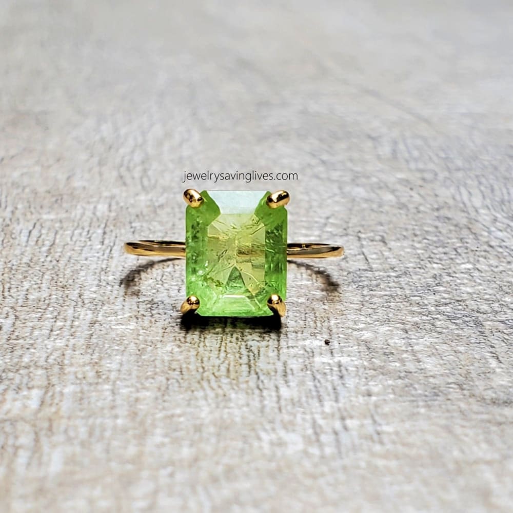 The Audrey- Natural Peridot - Image 8