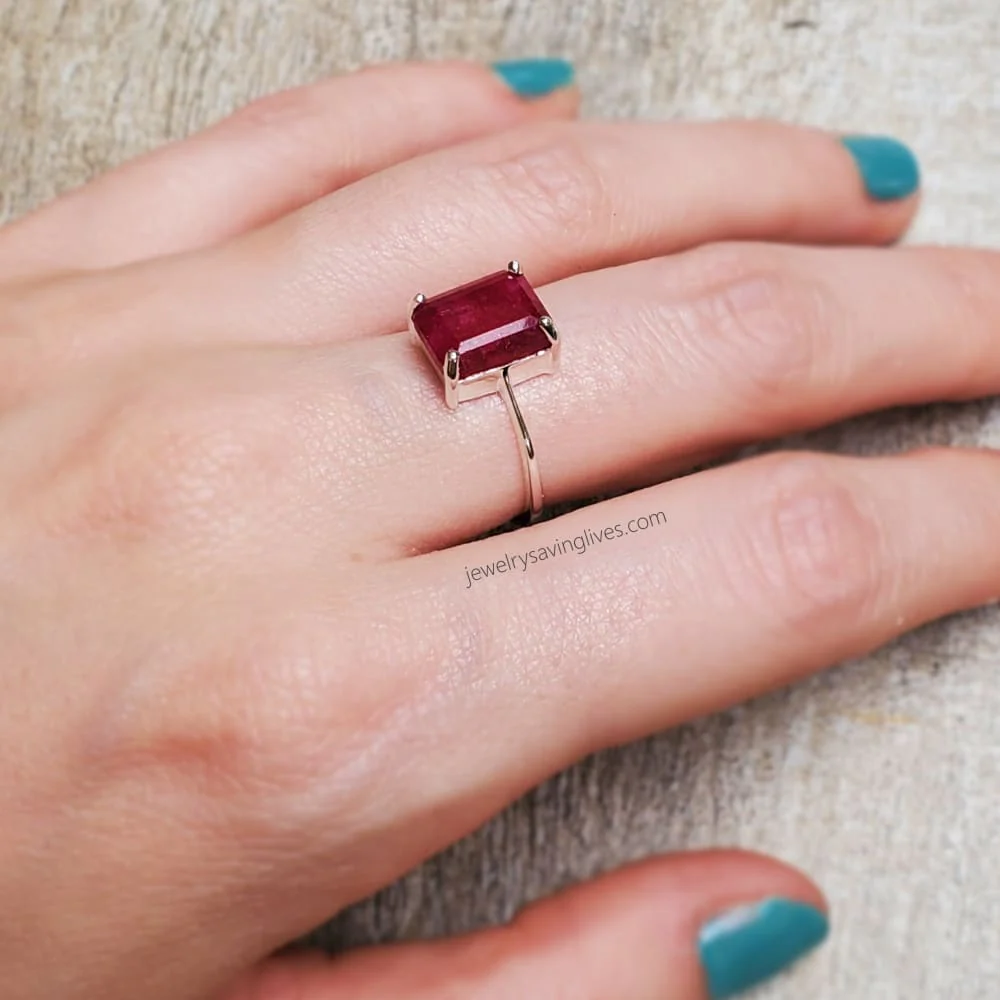 The Audrey- Natural Ruby - Image 6
