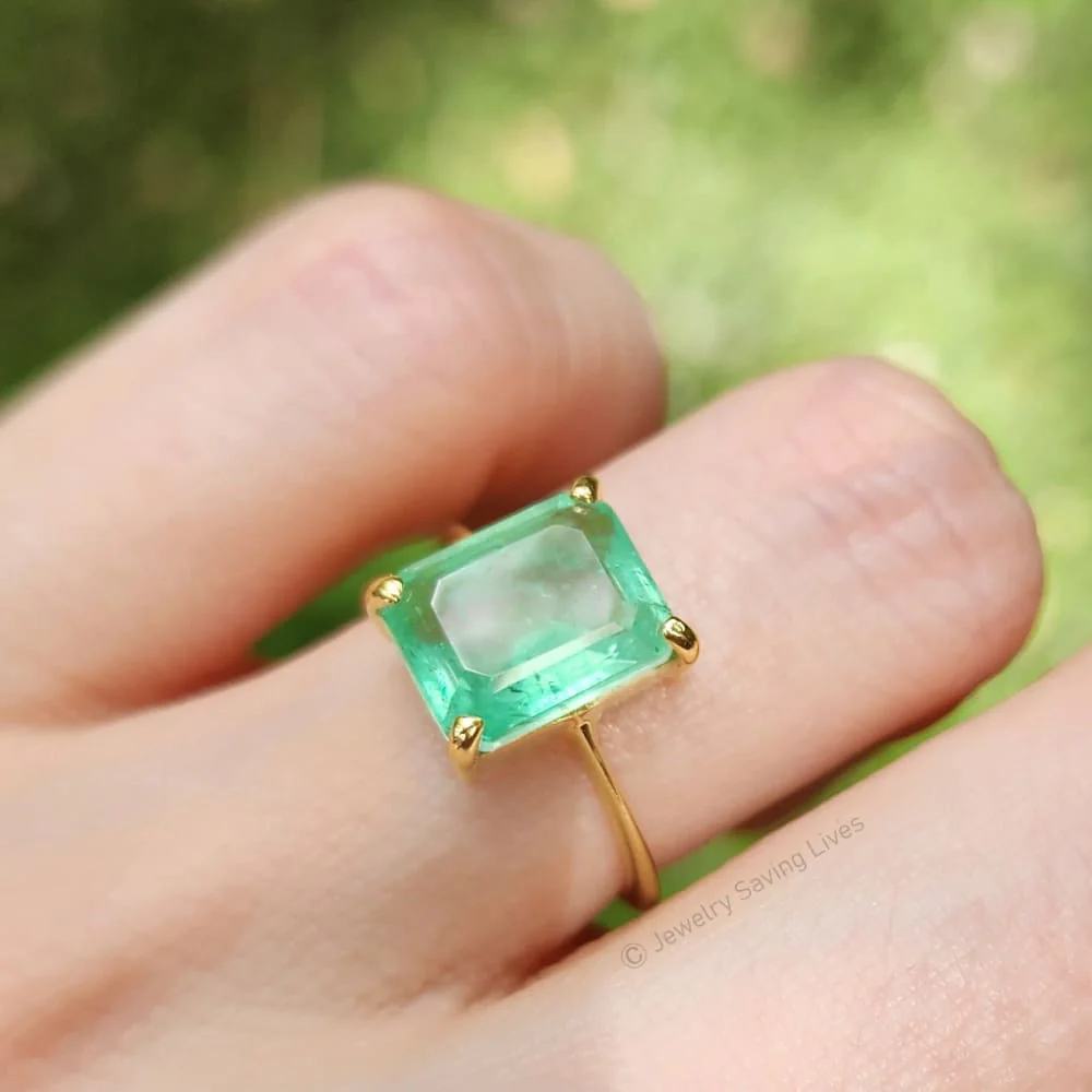 The Audrey- Raw Doublet Emerald - Image 10