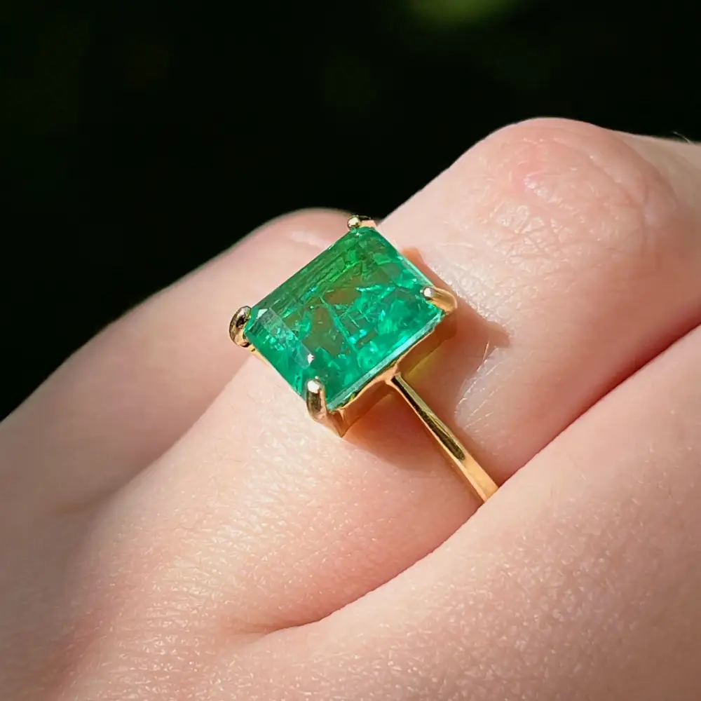 The Audrey- Raw Doublet Emerald - Image 4
