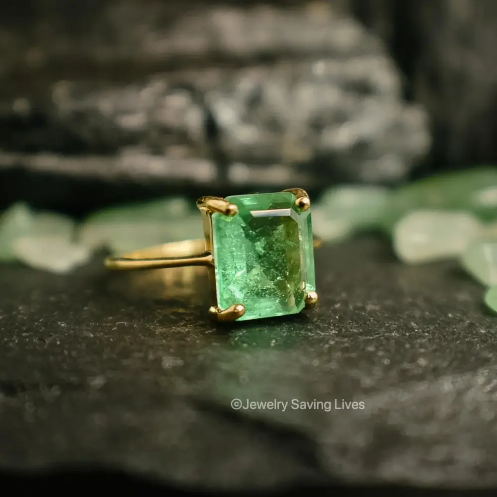 The Audrey- Raw Doublet Emerald - Image 5