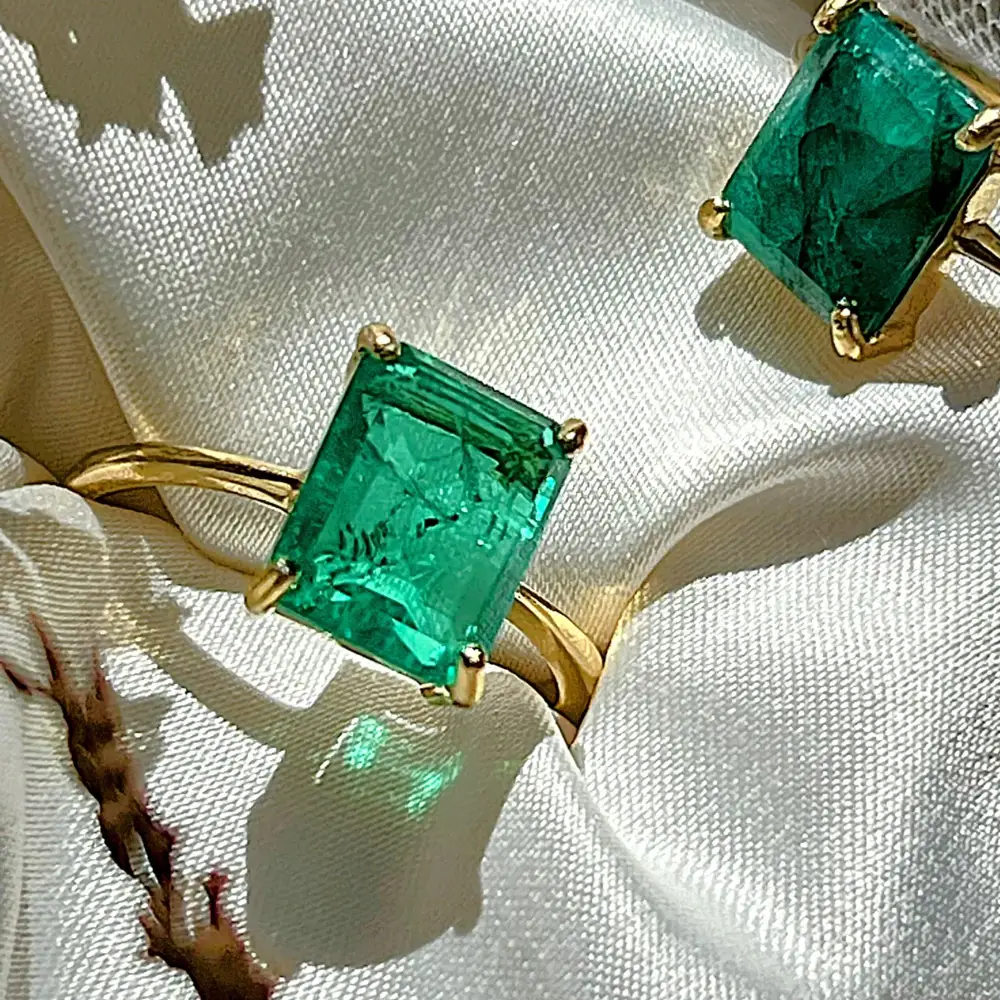 The Audrey- Raw Doublet Emerald - Image 6