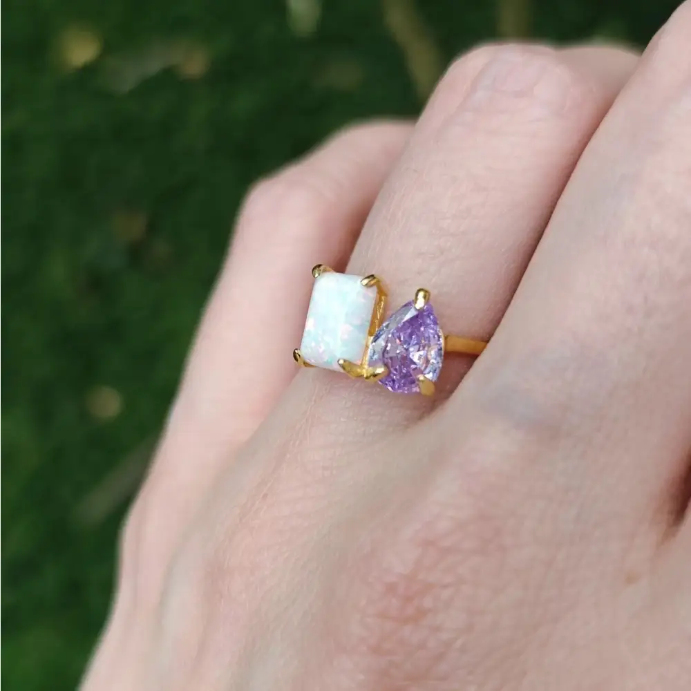 The Aurora - Custom Toi et Moi Ring - Image 18
