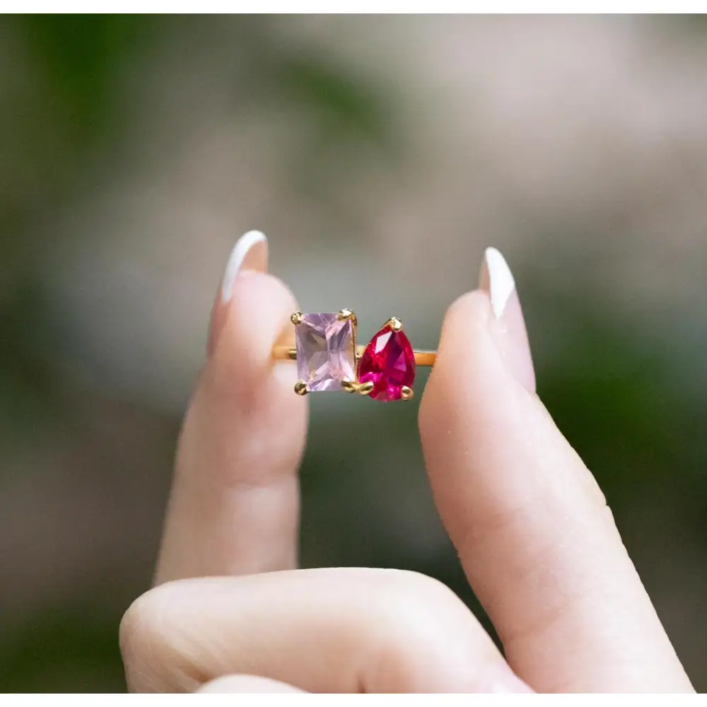 The Aurora - Custom Toi et Moi Ring - Image 20