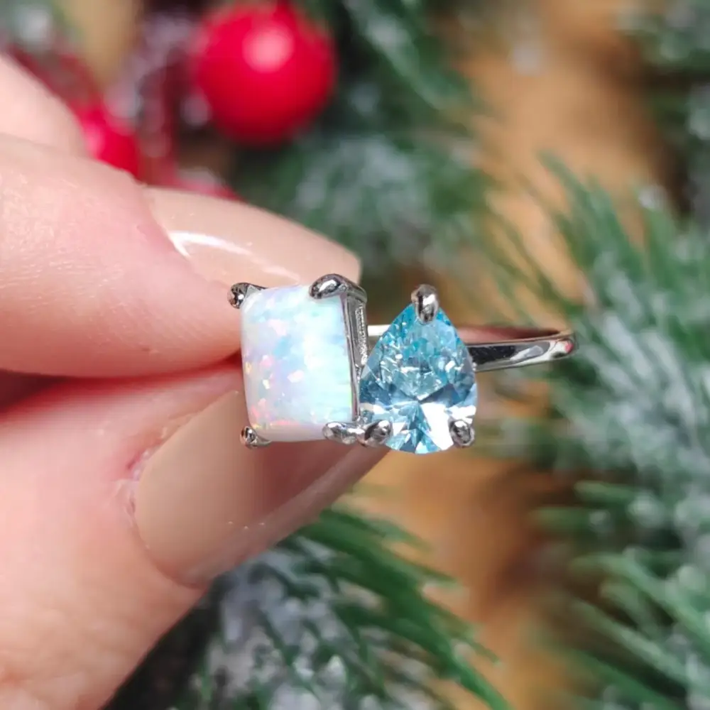 The Aurora - Custom Toi et Moi Ring - Image 7