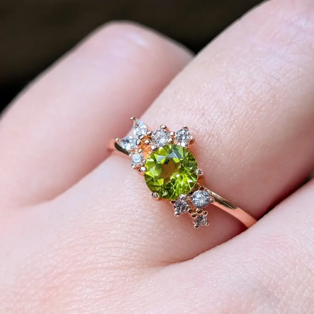 The Heirloom - Peridot Cluster Ring