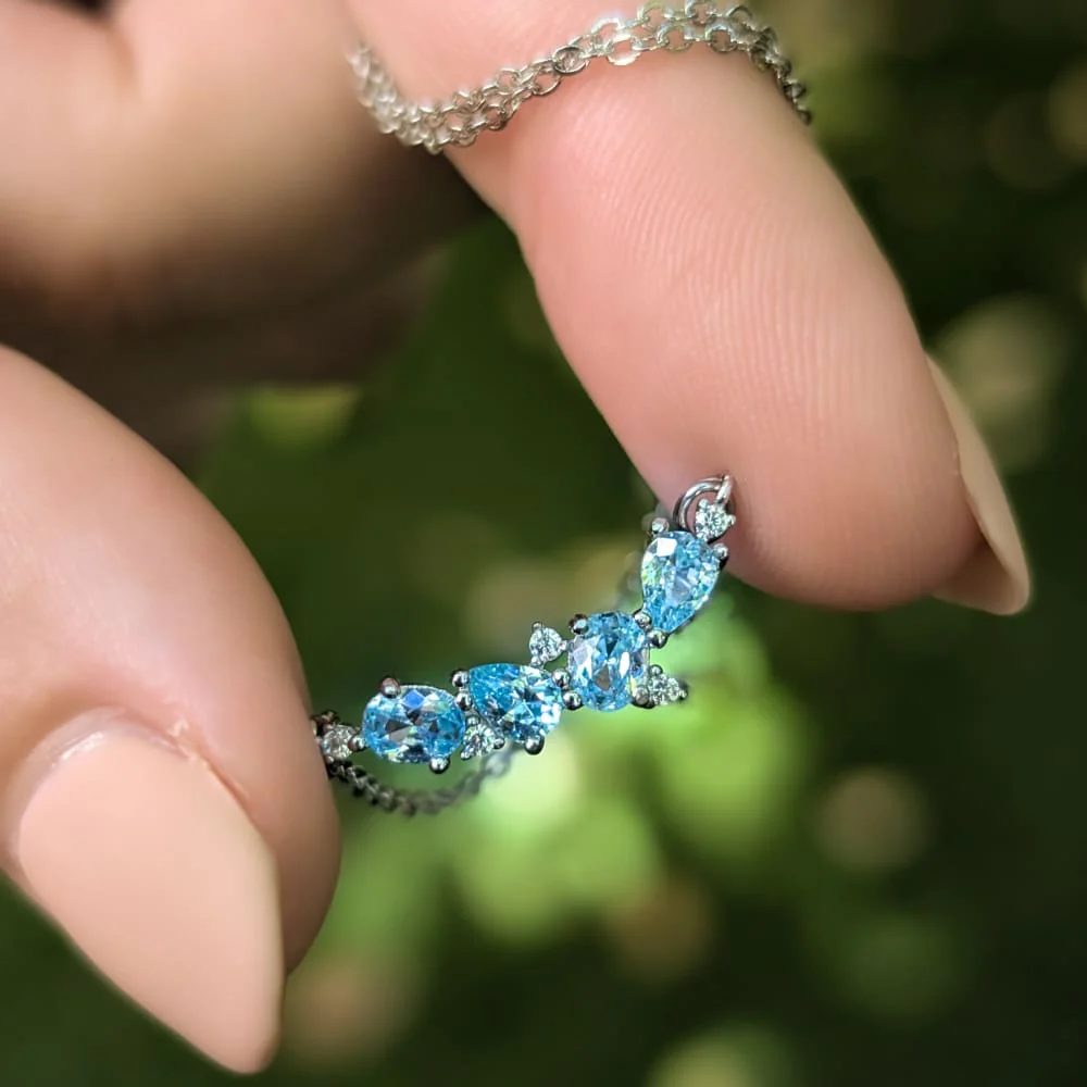 The Legacy Necklace - Aquamarine - Image 4
