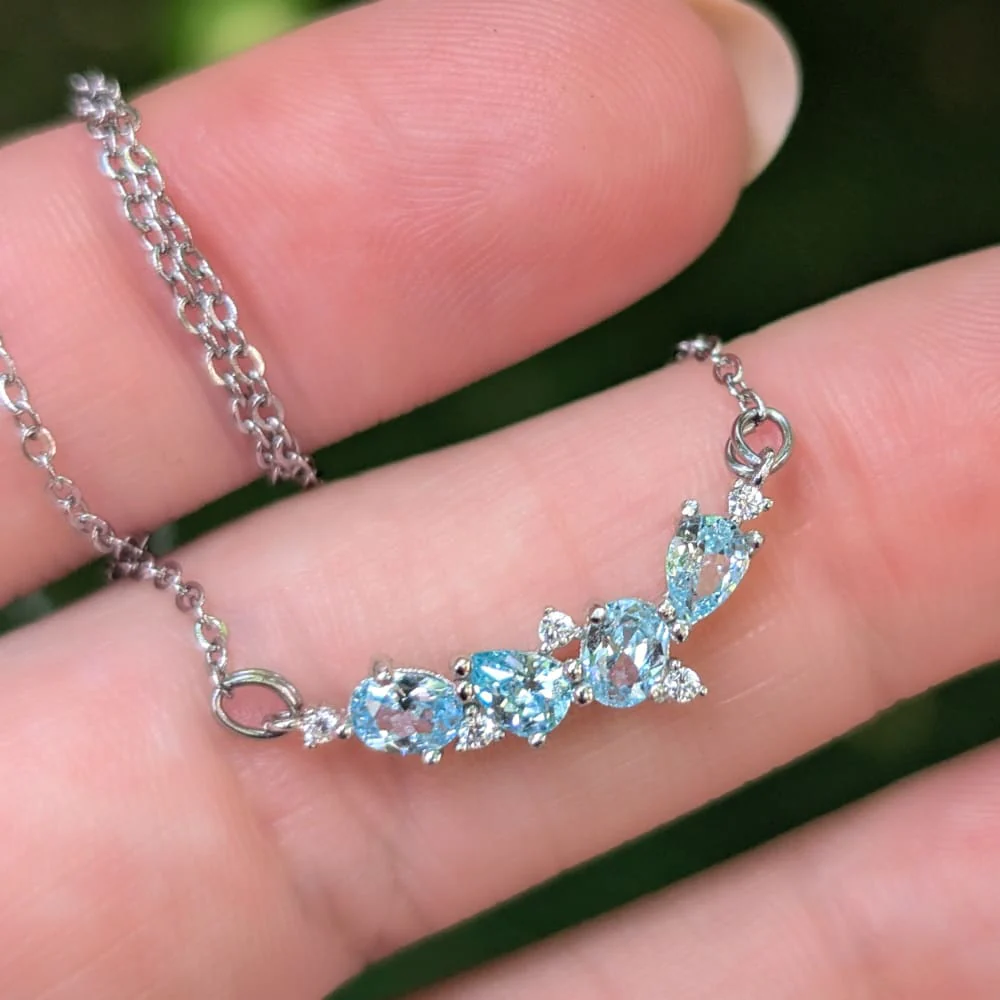 The Legacy Necklace - Aquamarine - Image 5