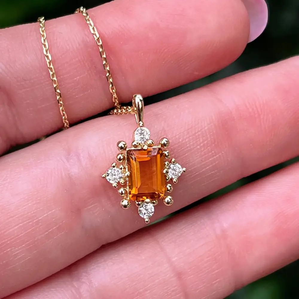 The Marielle - Citrine Necklace - Image 8