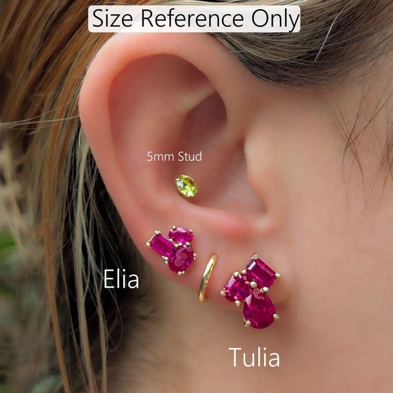 The Tulia - Autumnal Cluster Studs - Image 4