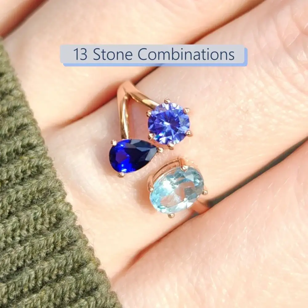 Three Stone Family Ring - Image 4