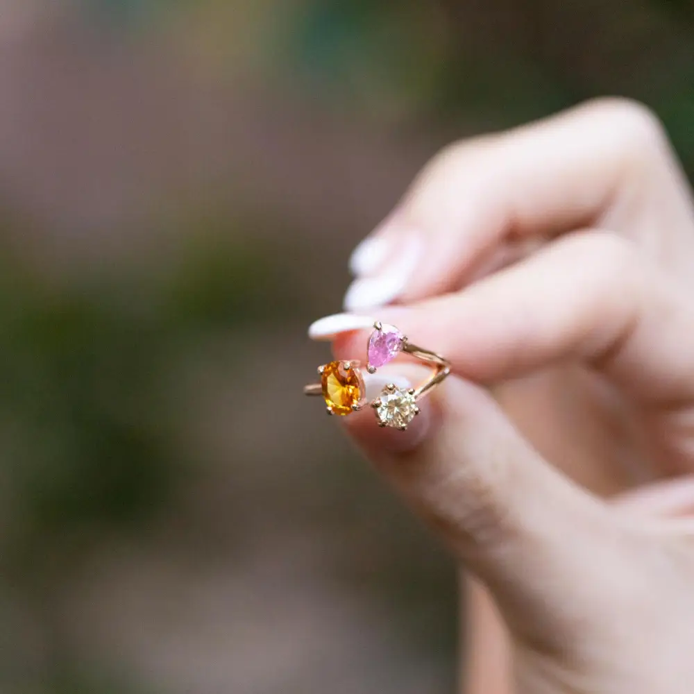 Three Stone Family Ring - Image 7